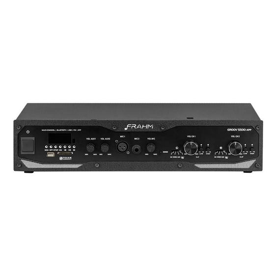 Imagem de Amplificador Profissional Frahm Gr 5500 App 2X300Rms Bt/Usb