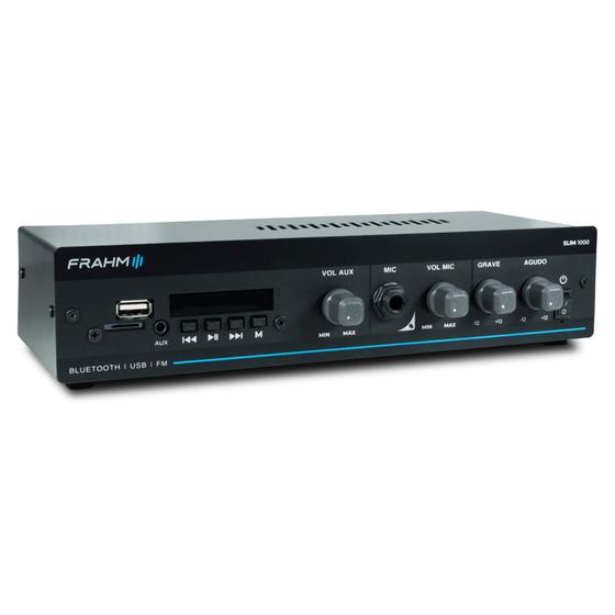 Imagem de Amplificador Receiver 40W RMS Som Ambiente Frahm SLIM 1000 G5 RCA, , Classe AB, Fonte Chaveada - 321