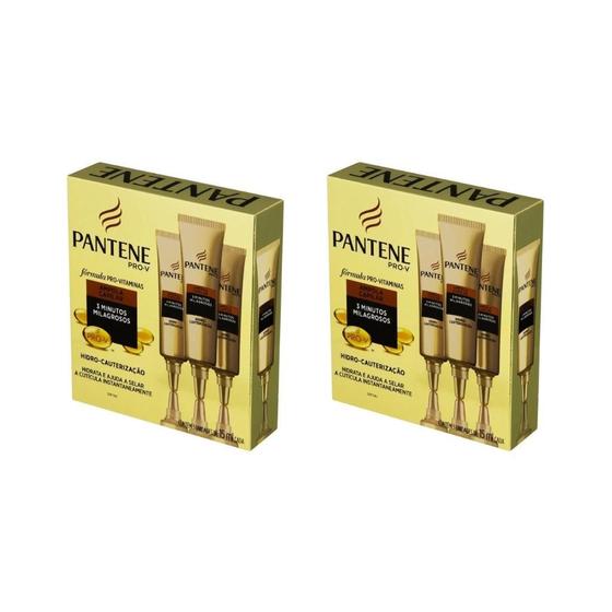 Imagem de Ampola Pantene Hidrocauterizaçao 15Ml Com 3Un - Kit Com 2Un