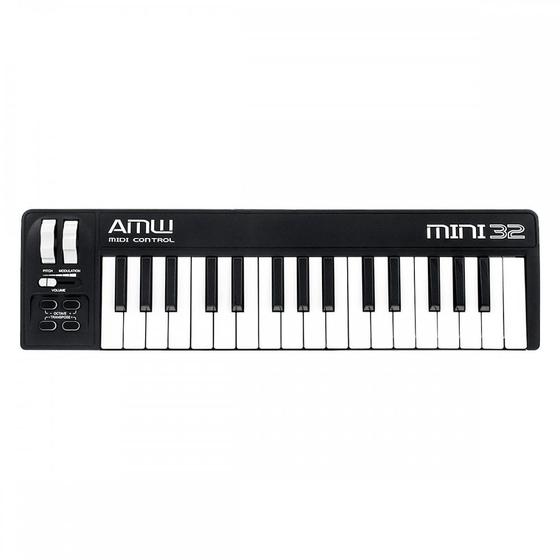 Imagem de AMW Mini 32 Black Teclado Controlador Midi