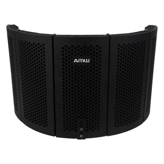 Imagem de Amw Vb30 v2 Vocal Booth Curvado 5 Peças em Metal Difusor Acústico