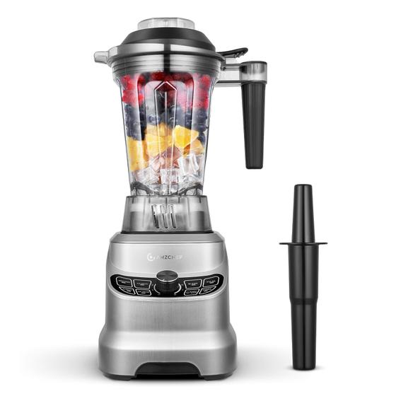 Imagem de Amzchef Liquidificador Profissional 5-IN-1 1800W com 5 Funções, Cinza