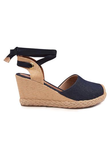 Imagem de Anabela Espadrille de Amarrar Feminina Sandália Clássica Casual Macerata