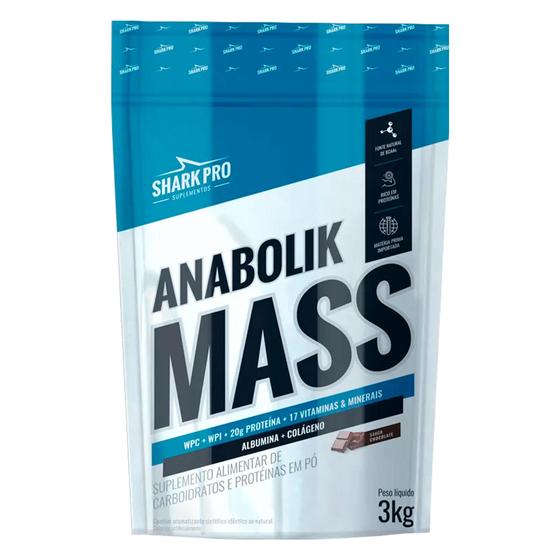 Imagem de Anabolik Mass Pounch 3Kg Sabor Chocolate - Shark Pro