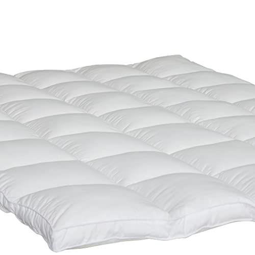 Imagem de ANALIN Colchão Topper Full Pillowtop Bed Topper Almofada de Colchão de Resfriamento com Bandas de Âncora - Extra Thick 2inch