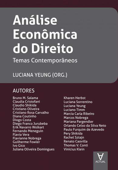 Imagem de Análise econômica do direito: temas contemporâneos - ACTUAL EDITORA - ALMEDINA