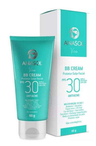 Imagem de Anasol Bb Cream Protetor Solar Antiacne Facial Fps30 60g