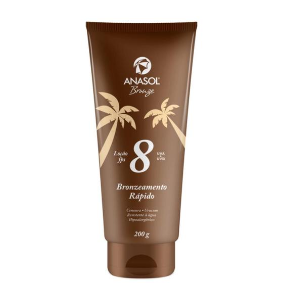 Imagem de Anasol Loção Bronzeadora FPS8 200Ml - Anasol Bronze