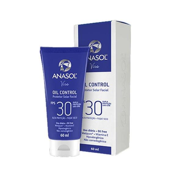 Anasol Prot Solar Facial Oil Control Fps30 60ml Imagem de Anasol Prot Solar Facial Oil Control Fps30 60ml