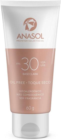 Imagem de Anasol Protetor Solar Facial Fps 30 Base Clara 60G - Dahuer