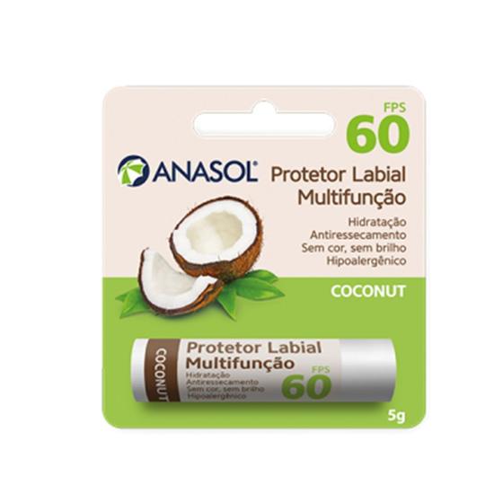 Imagem de Anasol Protetor Solar Labial FPS 60 Coconut Côco 5 g