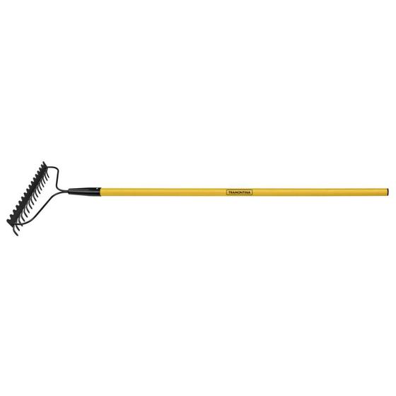 Imagem de Ancinho Duplo Pesado com Haste Tramontina com 16 Dentes e Cabo de Fibra 135 cm