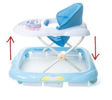 Imagem de Andador Bebe Infantil Musical Piano Inteativo Baby Style Azul