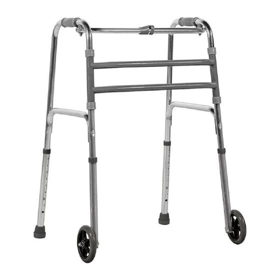 Imagem de Andador com rodas para idoso de adulto ortopedico articulado
