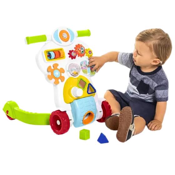 Imagem de Andador De Bebê Infantil Bebê Piloto Para Empurrar Brinquedo Didático Educativo Tateti