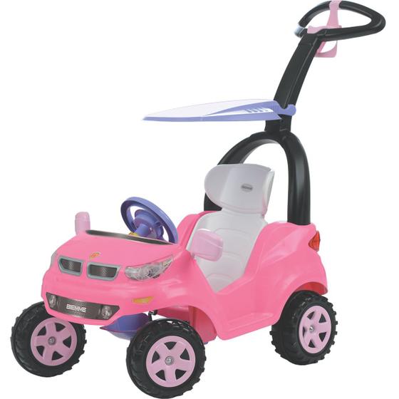 Imagem de Andador de Passeio para Bebe Biemme Push Baby Easy Ride Rosa