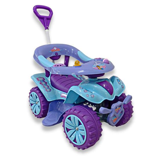 Imagem de Andador Empurrador Quadriciclo Infantil Princesas do Gelo Car Style Biemme