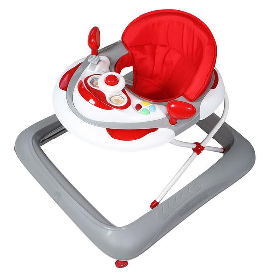 Imagem de Andador Infantil Galzerano Liam 4090 + 6 Meses Vermelho e Cinza