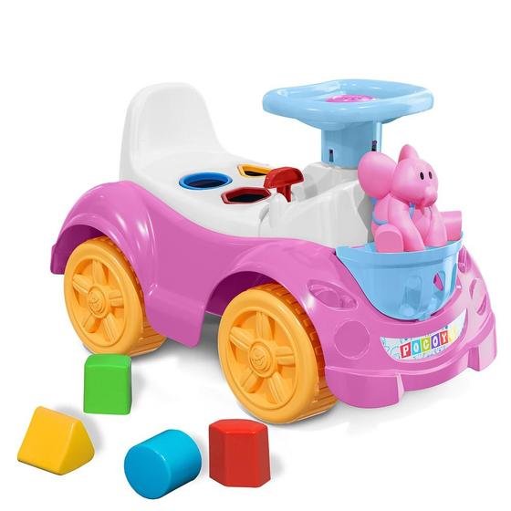 Imagem de Andador Infantil - Totokinha Pocoyo com Boneca - Elly - Rosa - Cardoso Toys