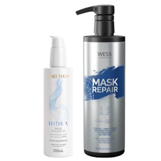 Imagem de Aneethun Balm Final. Hidra 210ml + Wess Mask Repair 500ml