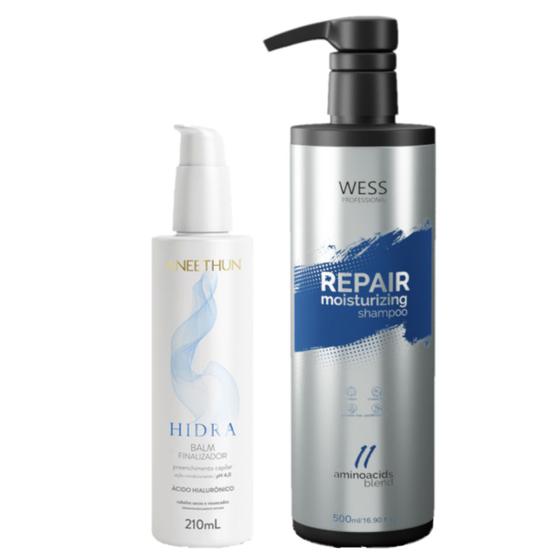 Imagem de Aneethun Balm Final. Hidra 210ml + Wess Shampoo Repair 500ml