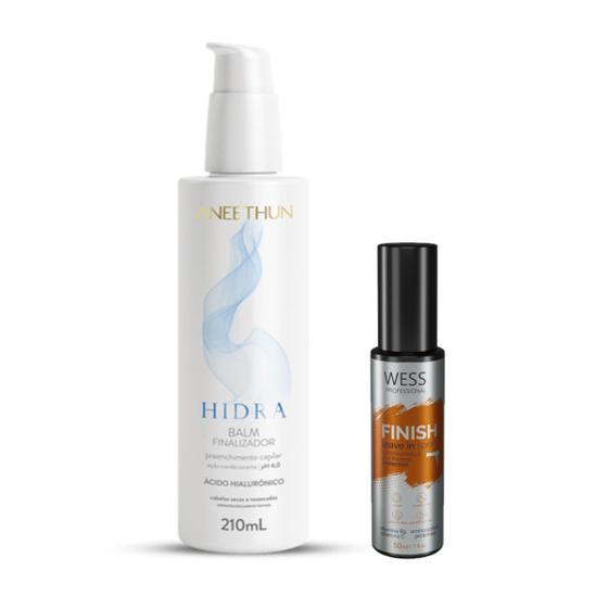 Imagem de Aneethun Balm Finalizador Hidra 210ml + Wess Finish 50ml