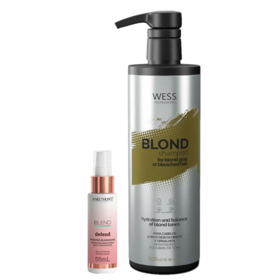 Imagem de Aneethun Blend Pontas Blindadas 55ml+Wess Blond Shampoo500ml