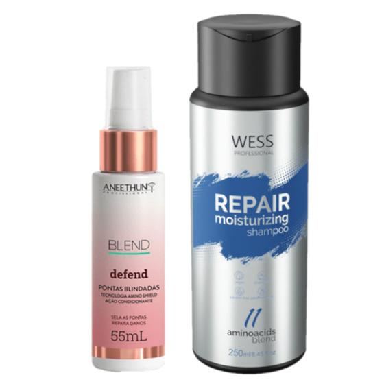 Imagem de Aneethun Blend Pontas Blindadas55ml+Wess Shampoo Repair250ml