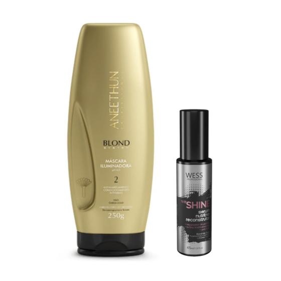 Imagem de Aneethun Blond Mask Iluminadora 250g+Wess We Shine 45ml