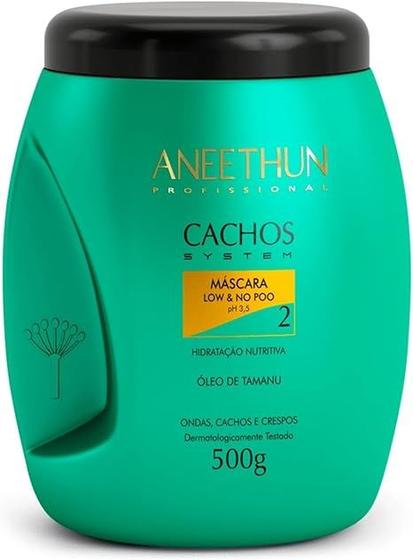 Imagem de Aneethun Cachos System Máscara Low e No Poo -500g