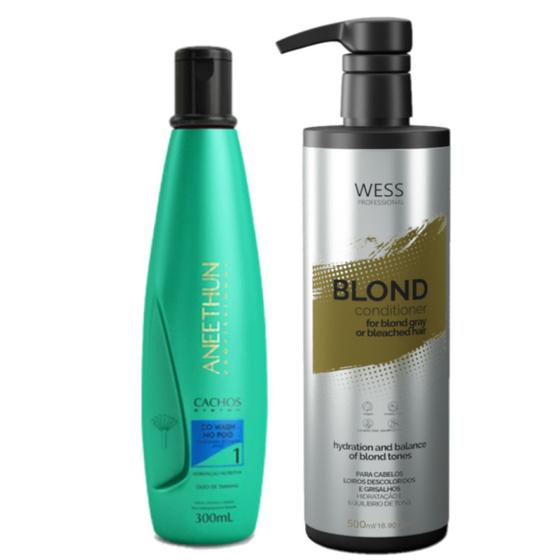 Imagem de Aneethun Cond. Cachos System300ml +Wess Blond Cond. 500ml