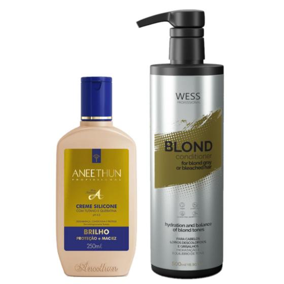 Imagem de Aneethun Creme Sl. Linha A 250 ml+Wess Blond Cond. 500ml