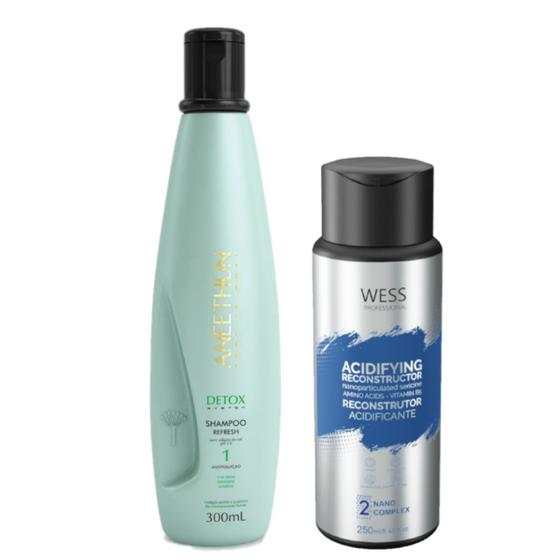 Imagem de Aneethun Detox Refresh Sh. 300ml + Wess Nano Passo 2 -250ml