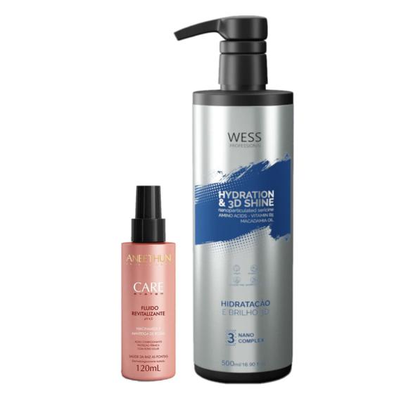 Imagem de Aneethun Fluido Care System 120ml +Wess Nano Passo 3 -500ml