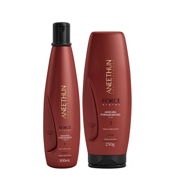 Imagem de Aneethun Force System Kit Shampoo e Máscara Fortalecedora 250g