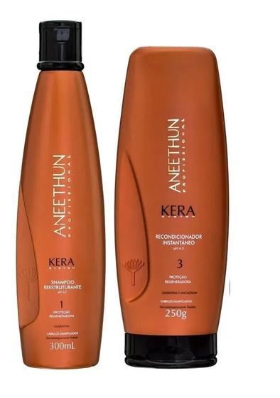 Imagem de Aneethun Kera System Shampoo 300ml + Recondicionador 250g