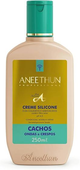 Imagem de Aneethun linha A Creme de Silicone Cachos, Ondas e Crespos 250ml