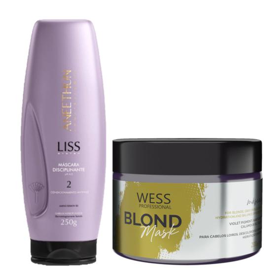 Imagem de Aneethun Mask Liss System 2 - 250g+Wess Blond Mask 200ml