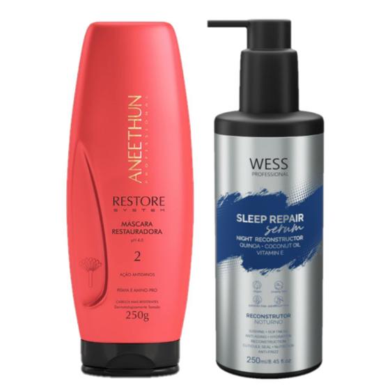 Imagem de Aneethun Mask Restore System 250gr +Wess Sleep Repair 250ml