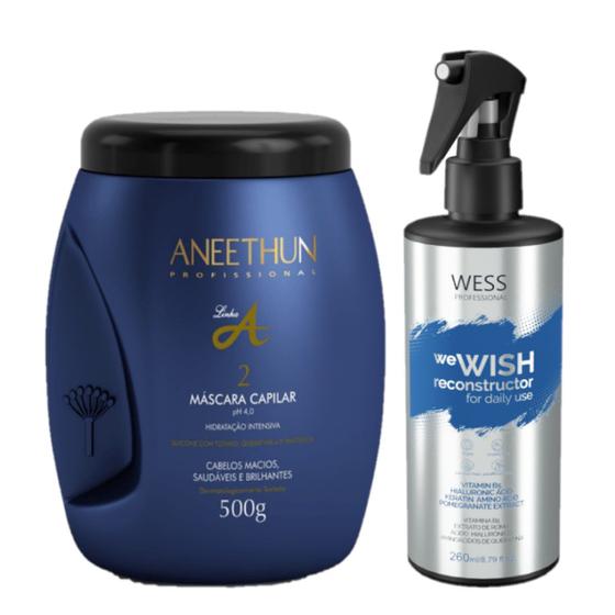 Imagem de Aneethun Mask Silicone Linha A 500g+Wess We Wish 260ml