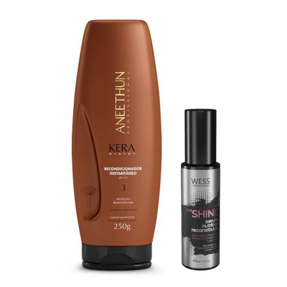 Imagem de Aneethun Recondi. Kera System250g + Wess We Shine 45ml