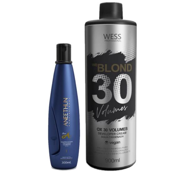 Imagem de Aneethun Sh. Silicone Linha A 300ml+Wess OX 30 Vol. 900ml