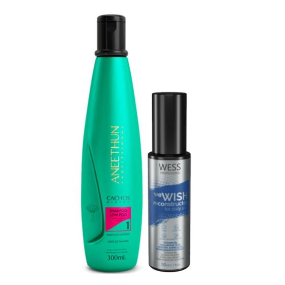 Imagem de Aneethun Shampoo Cachos System 300ml + Wess We Wish 50ml