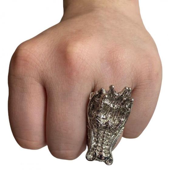 Imagem de Anel Ajustável Dragão Proteção em Metal - Escolha o seu