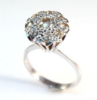 Imagem de Anel Chuveiro de Diamantes 57 Pts Ouro Branco 18K 11222 K970