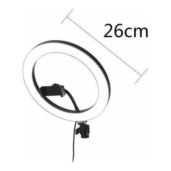 Imagem de Anel De Luz Ring Ligth 26cm Maquiagem Fotos Com Tripé de 2m