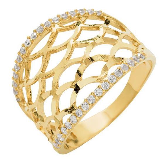 Imagem de Anel de Ouro 18k com Zircônio Richiedere