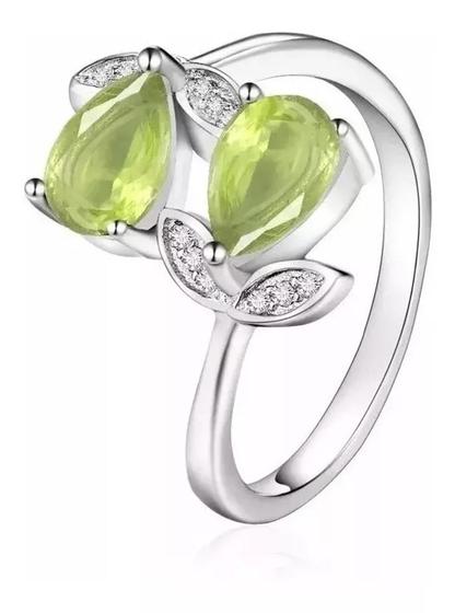 Anello Cocktail Rodio Zirconi Fucsia E Verde Mela - Amen - Foto 3