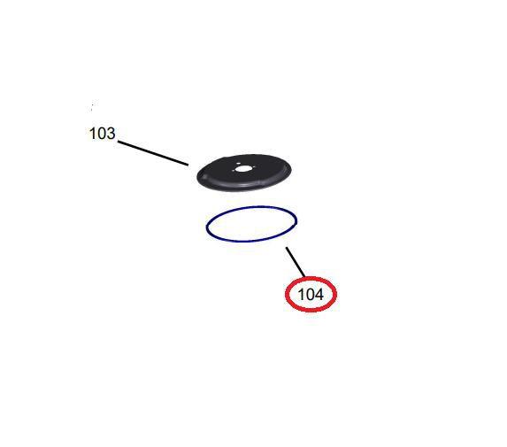 Imagem de Anel de Vedação Disco Apoiador Fogão Brastemp Consul Original W10428061