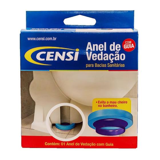 Imagem de Anel de Vedação para Vaso Sanitário Com Guia Original Censi